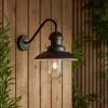 Vogue Lighting Vogue Preston Outdoor Wall Light Curved Matt Black