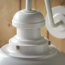 Vogue Lighting Vogue Preston Outdoor Wall Light Curved Gloss Stone -Dunelm Garden Store 30789762 alt04