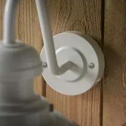 Vogue Lighting Vogue Preston Outdoor Wall Light Curved Gloss Stone -Dunelm Garden Store 30789762 alt05