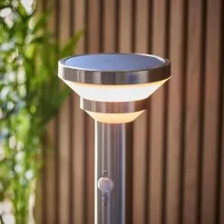Vogue Lighting Vogue Leif 80cm Outdoor Solar PIR Floor Light -Dunelm Garden Store 30789773 alt03