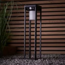 Vogue Lighting Vogue Clayton 40cm Outdoor Solar PIR Floor Light -Dunelm Garden Store 30789775 alt01