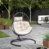 Dunelm Singapore Black Hanging Egg Chair