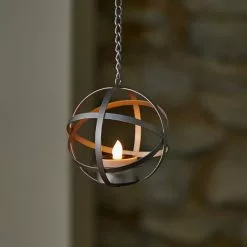 Dunelm Pack Of 4 Silver LED Hanging Solar Tea Lights -Dunelm Garden Store 30792762 alt02