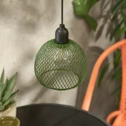 Elements Mesh Pendant Light 12x10cm Olive 7 Elements Mesh Pendant Light 12x10cm Olive -Dunelm Garden Store 30792768 alt03