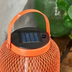 Elements Mesh Solar Lantern Tigerlily 5 Elements Mesh Solar Lantern Tigerlily -Dunelm Garden Store 30792770 alt02