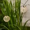 Elements Mesh Solar String Lights Ivory