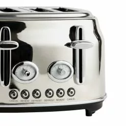 Dunelm Retro Stainless Steel 4 Slice Toaster 6 Dunelm Retro Stainless Steel 4 Slice Toaster -Dunelm Garden Store 30794945 alt02