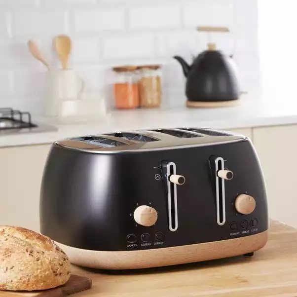 Dunelm Churchgate Matt Black 4 Slice Toaster 1 Dunelm Churchgate Matt Black 4 Slice Toaster