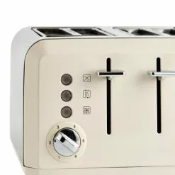 Dunelm Spectrum Cream 4 Slice Toaster -Dunelm Garden Store 30794953 alt02
