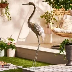 Dunelm Metal Heron Decor