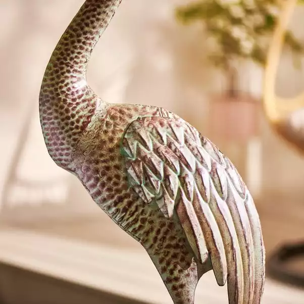 Dunelm Metal Heron Decor 2 Dunelm Metal Heron Decor - Image 2