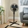 Dunelm 16inch Black Pedestal Fan