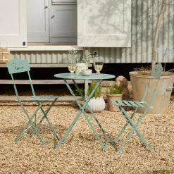 Dunelm Churchgate Green Metal Bistro Set