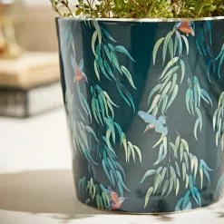 Natural History Museum Kingfisher Small Plant Pot -Dunelm Garden Store 30798449 alt02