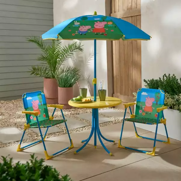Peppa Pig Kids Patio Chair & Table Set 1 Peppa Pig Kids Patio Chair & Table Set
