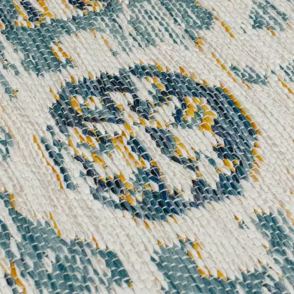 Dunelm Traditional Reversible Indoor Outdoor Blue Rug 3 Dunelm Traditional Reversible Indoor Outdoor Blue Rug - Image 3