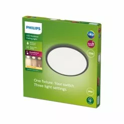 Philips Superslim Integrated LED Outdoor Ceiling Light, Warm White