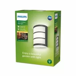 Philips Python Integrated LED Outdoor Wall Light, Warm White