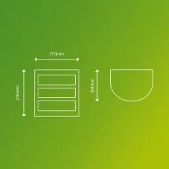 Philips Python Integrated LED Outdoor Wall Light, Warm White 8 Philips Python Integrated LED Outdoor Wall Light, Warm White -Dunelm Garden Store 30838312 alt02