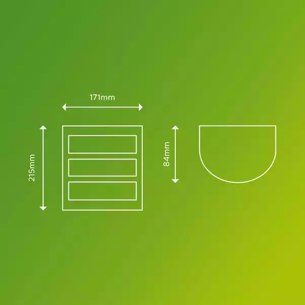 Philips Python Integrated LED Outdoor Wall Light, Warm White 3 Philips Python Integrated LED Outdoor Wall Light, Warm White - Image 3