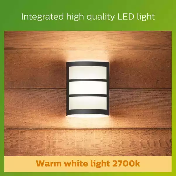 Philips Python Integrated LED Outdoor Wall Light, Warm White 5 Philips Python Integrated LED Outdoor Wall Light, Warm White - Image 5