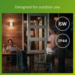 Philips Python Integrated LED Outdoor Wall Light, Warm White 11 Philips Python Integrated LED Outdoor Wall Light, Warm White -Dunelm Garden Store 30838312 alt05