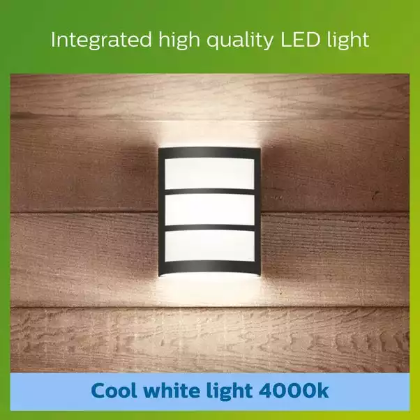 Philips Python Integrated LED Outdoor Wall Light, Cool White 5 Philips Python Integrated LED Outdoor Wall Light, Cool White - Image 5