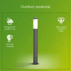 Philips Uthrecht Integrated LED Outdoor Post Light -Dunelm Garden Store 30838314 alt03