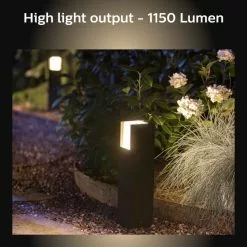Philips HUE Fuzo Smart Integrated LED Outdoor Pedestal Light -Dunelm Garden Store 30838347 alt02