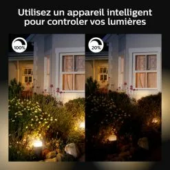 Philips HUE Fuzo Smart Integrated LED Outdoor Post Light 11 Philips HUE Fuzo Smart Integrated LED Outdoor Post Light -Dunelm Garden Store 30838348 alt05