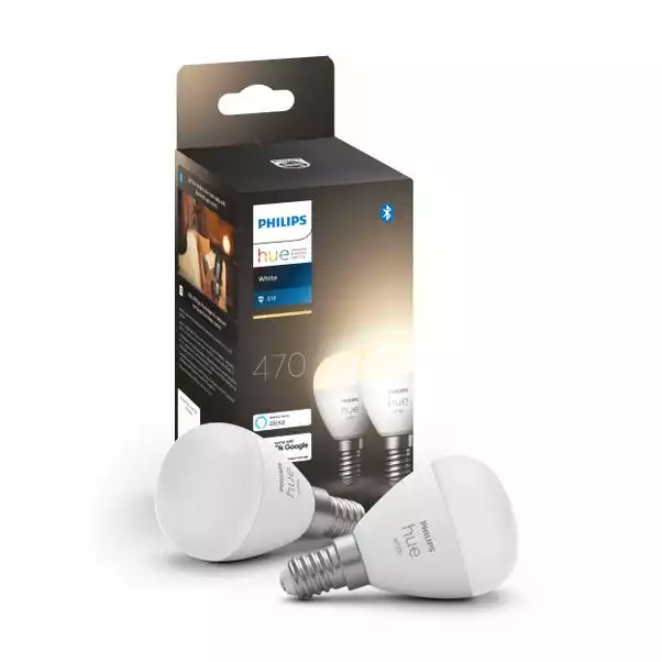 Philips HUE Smart 5.7 Watt SES LED Dimmable Luster Bulb 2 Pack 1 Philips HUE Smart 5.7 Watt SES LED Dimmable Luster Bulb 2 Pack