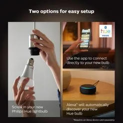 Philips HUE Smart 5.7 Watt SES LED Dimmable Luster Bulb 2 Pack 10 Philips HUE Smart 5.7 Watt SES LED Dimmable Luster Bulb 2 Pack -Dunelm Garden Store 30838354 alt04