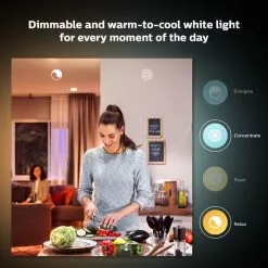 Philips HUE Smart 4.3 Watt GU10 LED Tunable GLS Bulb 2 Pack -Dunelm Garden Store 30838357 alt03