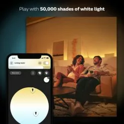Philips HUE Smart 8 Watt BC LED Tunable GLS Bulb 2 Pack -Dunelm Garden Store 30838360 alt02