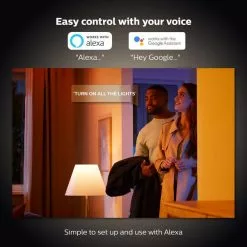 Philips HUE Smart 8 Watt BC LED Tunable GLS Bulb 2 Pack -Dunelm Garden Store 30838360 alt05