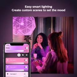 Philips HUE Smart 6.5 Watt BC LED Colour Changing GLS Bulb 2 Pack 8 Philips HUE Smart 6.5 Watt BC LED Colour Changing GLS Bulb 2 Pack -Dunelm Garden Store 30838363 alt02