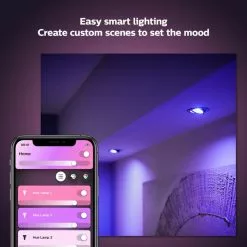 Philips HUE Smart 4.3 Watt GU10 LED Colour Changing Spotlight Bulb 2 Pack -Dunelm Garden Store 30838366 alt02